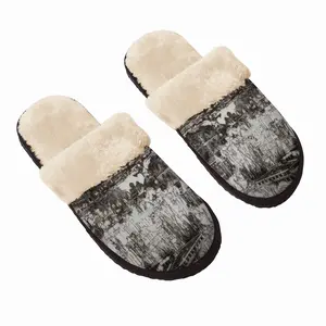 Men Saint Germain France Fuzzy Slippers