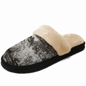 Men Saint Germain France Fuzzy Slippers