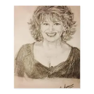 Joy Behar Digital Painting (Vertical)