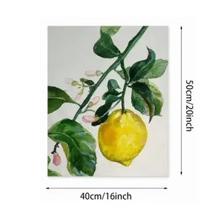 Lemon Branch Digital Painting (Vertical)