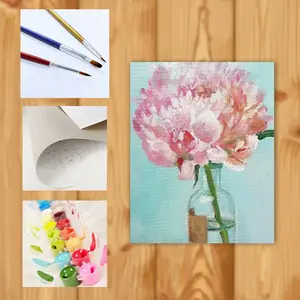 Last Peony Digital Painting (Vertical)