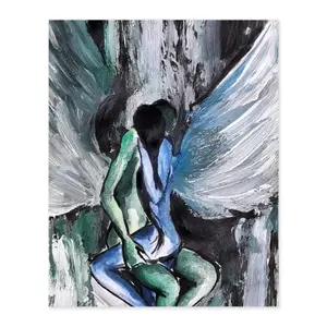 An Angel’S Embrace Digital Painting (Vertical)