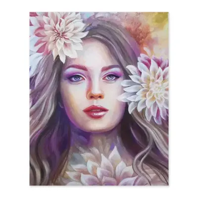 Floral Queen Digital Painting (Vertical)