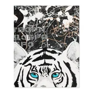 Do Good Bro Animals Tiger Street Art Digital Painting (Vertical)