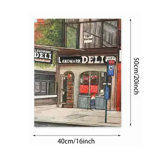 Landmark Deli New York City Digital Painting (Vertical)