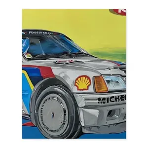 Peugeot 205 Digital Painting (Vertical)