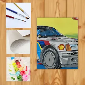 Peugeot 205 Digital Painting (Vertical)