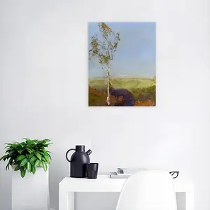 White Gum Trees Digital Painting (Vertical)