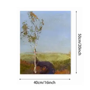 White Gum Trees Digital Painting (Vertical)