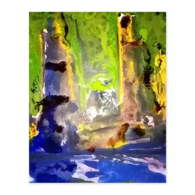 Ruins Digital Painting (Vertical)