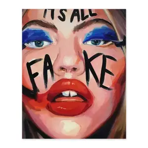 It Is All Fake Fashion Digital Painting (Vertical)