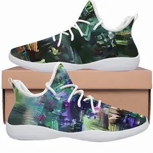 Men Green Spaces Cheerleading Dance Shoes