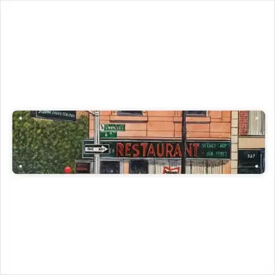 #6Th Avenue Restaurant New York City Long Iron Painting