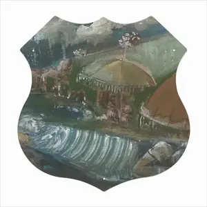 2020 Shield Shaped Iron Painting