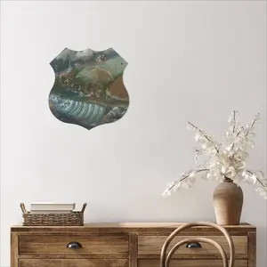 2020 Shield Shaped Iron Painting