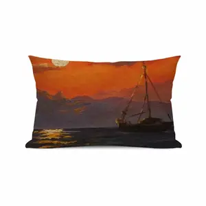 Beautiful Sunset On The Sea Polyester Pillow (Rectangle, Multi-Size)