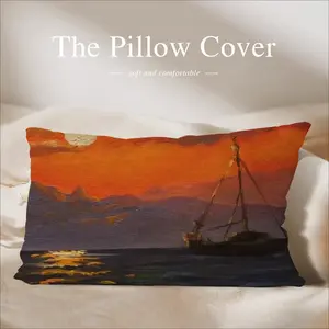 Beautiful Sunset On The Sea Polyester Pillow (Rectangle, Multi-Size)