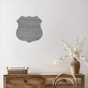 1 Line Shield Shaped Iron Painting