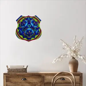 King Shield Shaped Iron Painting