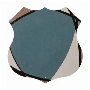 Variations On The Theme - Part Y Shield Shaped Iron Painting