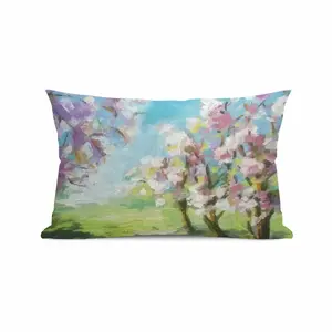 Blossoming Trees Polyester Pillow (Rectangle, Multi-Size)