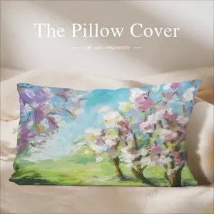 Blossoming Trees Polyester Pillow (Rectangle, Multi-Size)