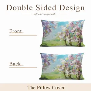 Blossoming Trees Polyester Pillow (Rectangle, Multi-Size)