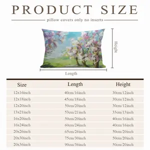 Blossoming Trees Polyester Pillow (Rectangle, Multi-Size)