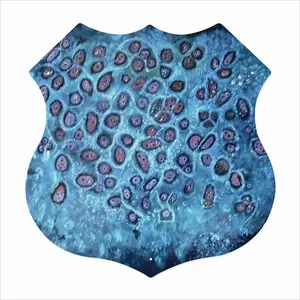 Love Your Cells Shield Shaped Iron Painting