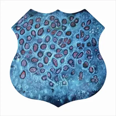 Love Your Cells Shield Shaped Iron Painting