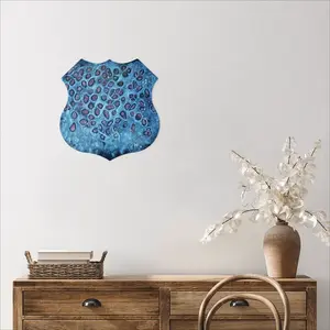 Love Your Cells Shield Shaped Iron Painting