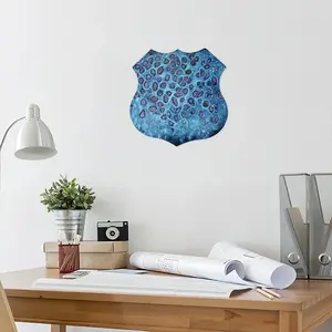 Love Your Cells Shield Shaped Iron Painting