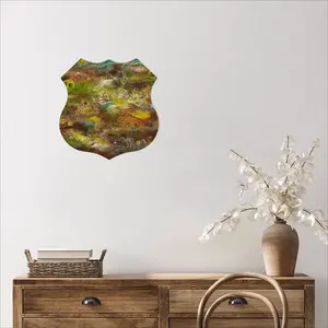 Energy Landscape L Shield Shaped Iron Painting