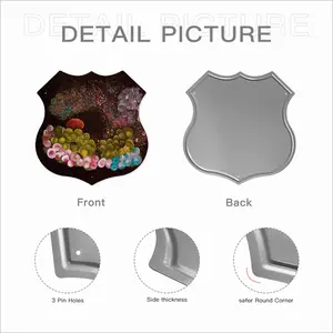 Look After Your Cells Shield Shaped Iron Painting