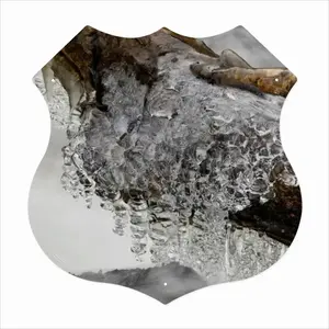 Iced Water 40 Shield Shaped Iron Painting