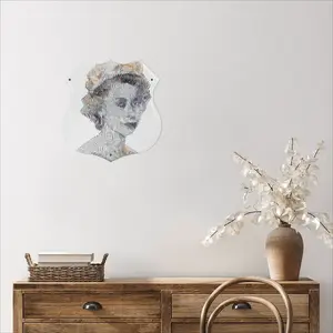 Queen Elizabeth 2 Shield Shaped Iron Painting