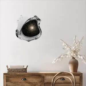 Astronaut Shield Shaped Iron Painting