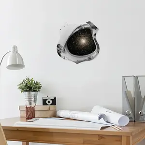 Astronaut Shield Shaped Iron Painting