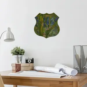 Year End V Shield Shaped Iron Painting