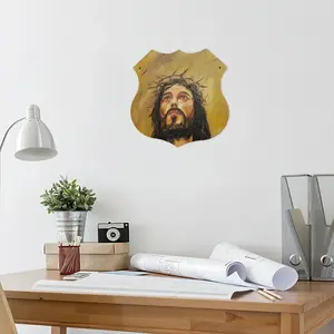 King Of Kings Shield Shaped Iron Painting