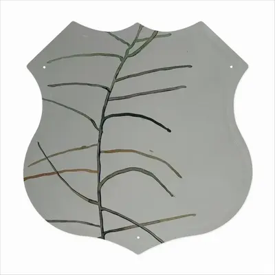 Plant Shield Shaped Iron Painting