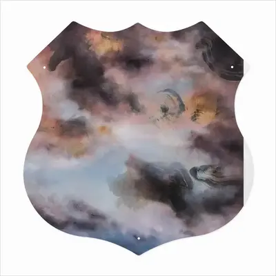 New Horizon Shield Shaped Iron Painting