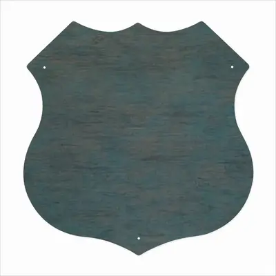 Sea Mist Shield Shaped Iron Painting