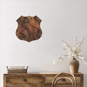 Intense Shield Shaped Iron Painting