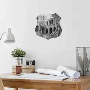 Family Roots Shield Shaped Iron Painting