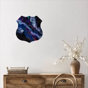 Milky Way Shield Shaped Iron Painting