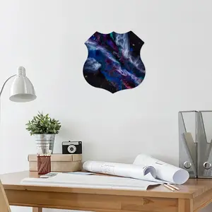 Milky Way Shield Shaped Iron Painting