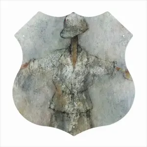 Scarecrow 1 Shield Shaped Iron Painting