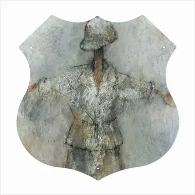 Scarecrow 1 Shield Shaped Iron Painting