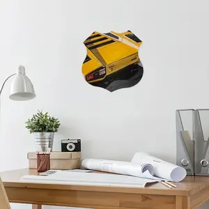 Lamborghini Countach Lp400 Shield Shaped Iron Painting